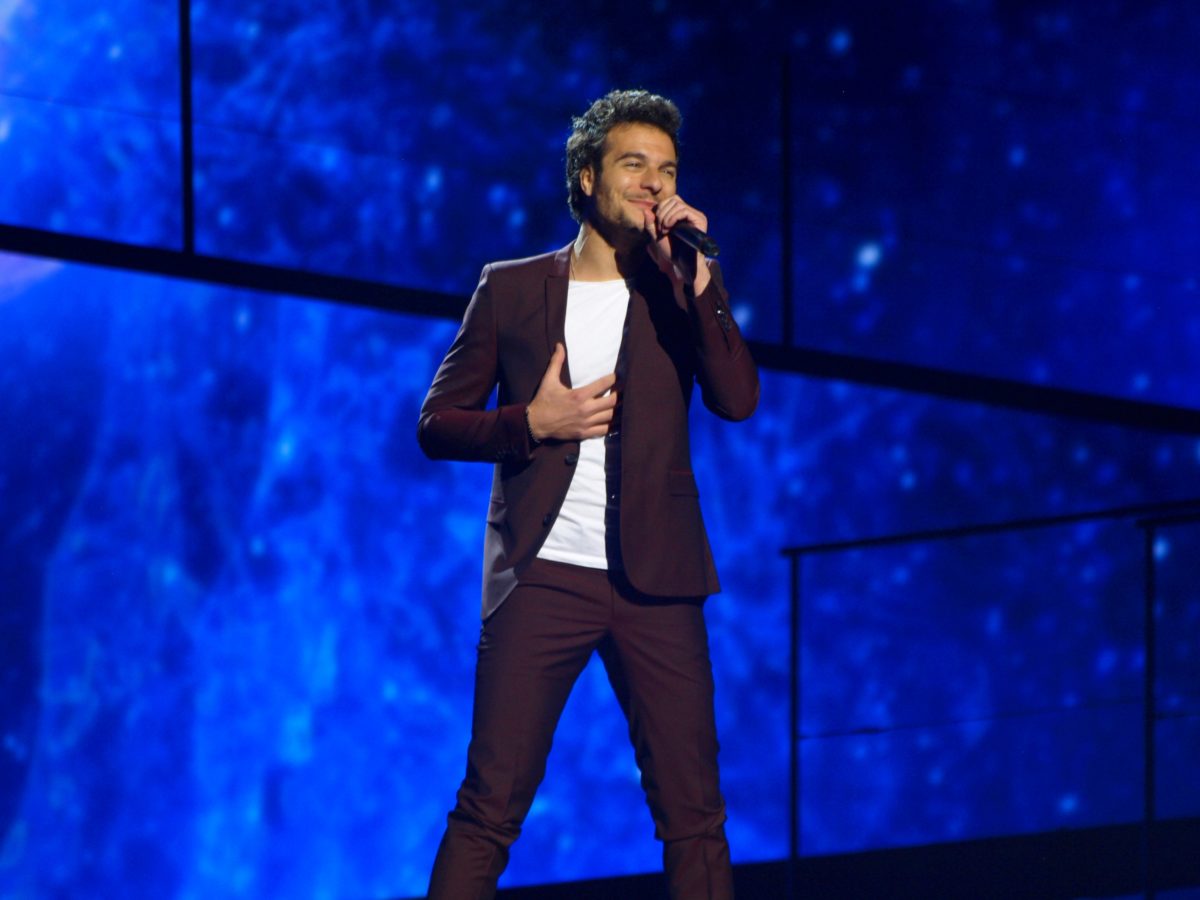 The second rehearsal of Amir representing France at the Eurovision Song ...