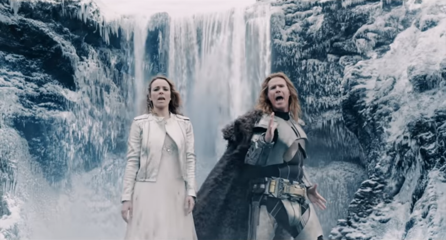 Will Ferrel and Rachel McAdams star as Eurovision hopefulls Lars Erickssong and Sigrit Ericksdottir.