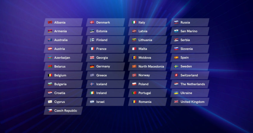 Eurovision 2021 41 Countries To Appear At Next Year S Eurovision Song Contest Eurovisionary Eurovision News Worth Reading