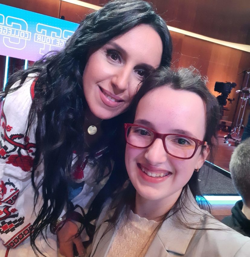 Jamala meeting Dutch student Vica